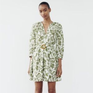 Zara Embroidered Eyelet Shirtdress